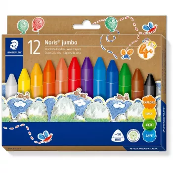 Vahaliidut Staedtler Noris Jumbo — 12 väriä, myrkytön, jumbo-koko