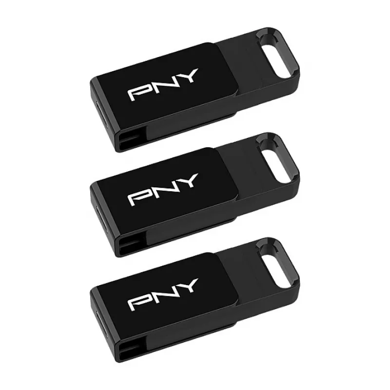 PNY Elite 128 GB USB-C 3.2 Gen 1 muistitikku, 3 kpl:n pakkaus (Retail)