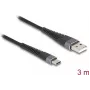 DeLOCK USB-kaapeli USB 2.0 3m USB A USB C musta 81123