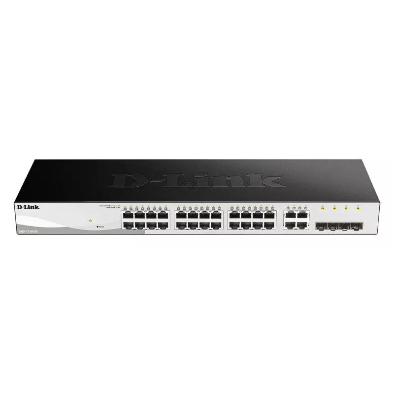 D-Link DGS-1210-28 hallittava L2/L2+ 1U musta