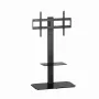 Lattialla seisova TV-teline GEMBIRD TVS-86ST-01 43–86 tuuman televisioille, musta, karkaistua lasia oleva jalusta, VESA 100x100–600x400, enintään 60 kg