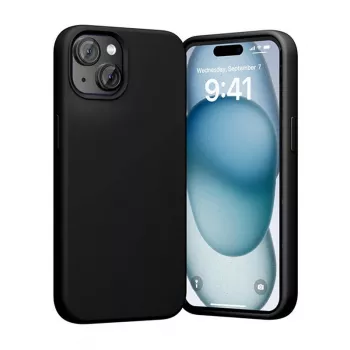 Vention KUFB0-20 silikonikotelo iPhone 15 Plus — musta, ohut suojakotelo
