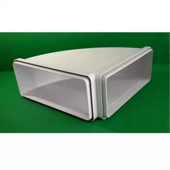 Faber Curve CRO 90 – 90° mutka suorakaiteen muotoiselle poistokanavalle 220 x 90 mm