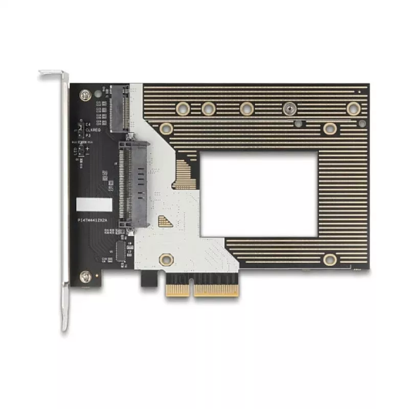 Sisäinen M.2- / U.2-sovitinkortti DELOCK 90854 — PCIe 4.0 (isäntä: PCIe, lähdöt: M.2 Key M 110 mm, U.2)