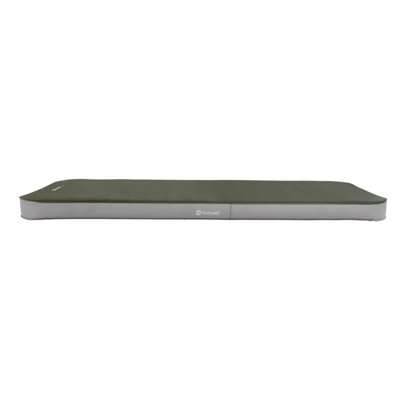 Outwell 400143 yhden hengen ilmapatja — polyesteri, 2030×750×100 mm, vihreä/harmaa