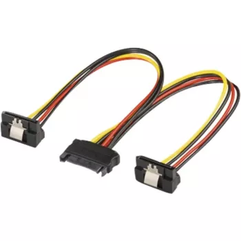 15-pin-SATA Y-virtakaapeli 20 cm