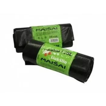 Jätesäkit Plasta, 20 l / 20 kpl, 20 mikronia, musta