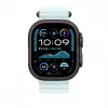Apple 49mm Ice Blue Ocean -ranneke – musta titaaniviimeistely