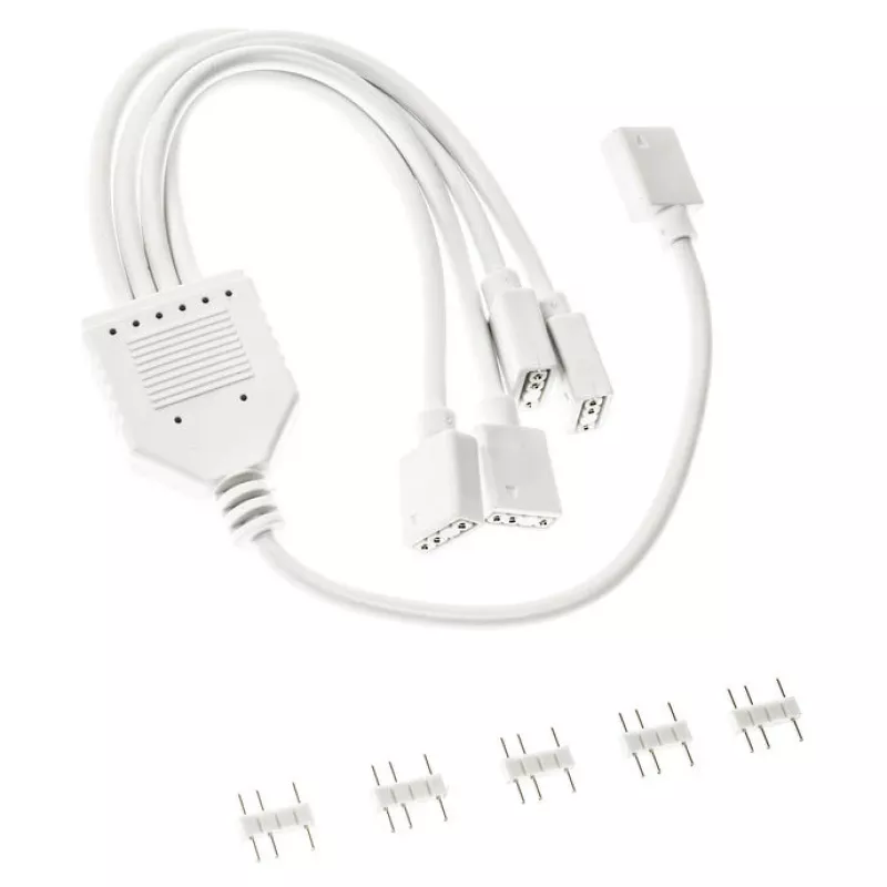 ARGB-haaroituskaapeli Kolink PGW-AC-KOL-157 30 cm valkoinen 3-pin-5V-ARGB-liitännöille
