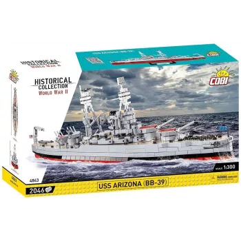 Rakennuspalikat USS Arizona BB-39 2046 osaa