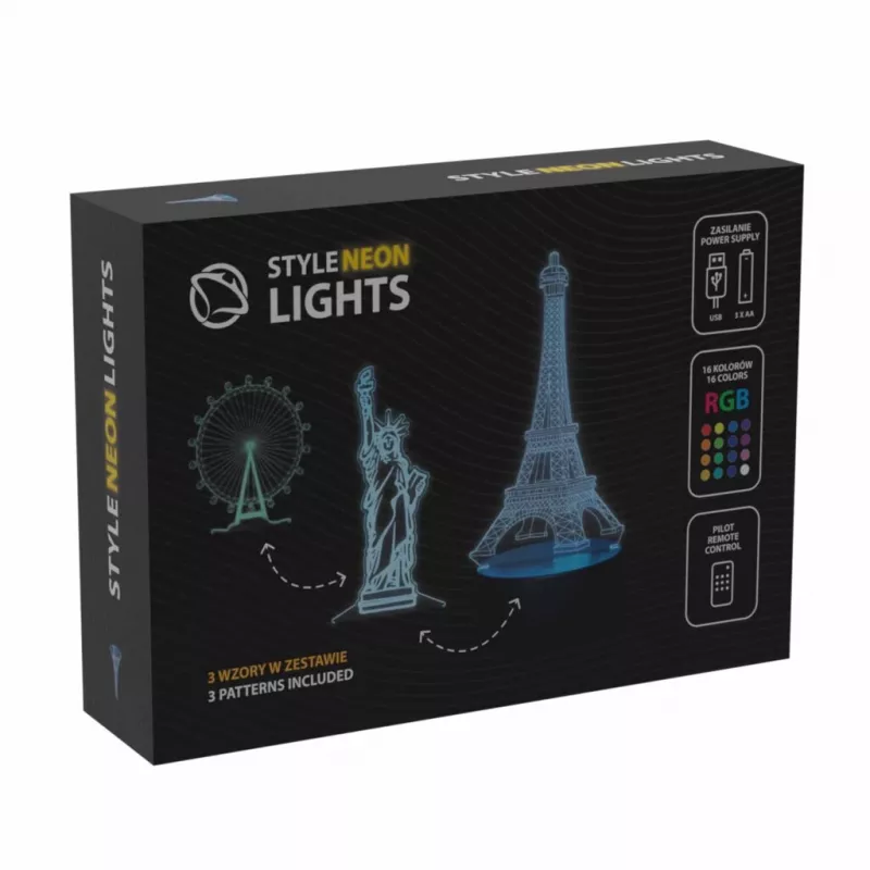 Manta SNL125RGB RGB 3D rakennus koriste-LED-valaisin