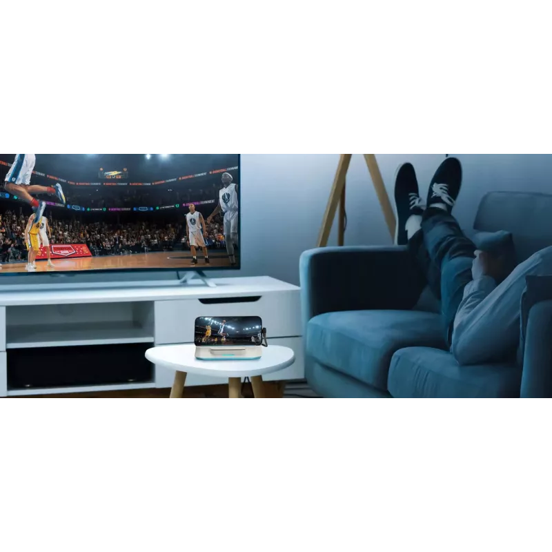 AVerMedia X'TRA GO GC515 videokaappaustelakka, 4K30/1080p120-tallennus, 4K60 HDMI -lähtö, USB-C DP Alt Mode, USB Power Delivery, valkoinen