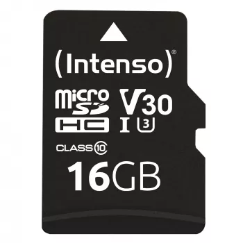 MUISTI MICRO SDHC 16GB C10/W/ADAPTER 3433470 INTENSO
