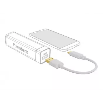 USB-latauskaapeli DeLOCK Type-A - USB Type-C 15 cm