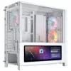 Corsair FRAME 4000D LCD RS PC-kotelo, Midi Tower, ATX, ARGB, karkaistu lasi - valkoinen