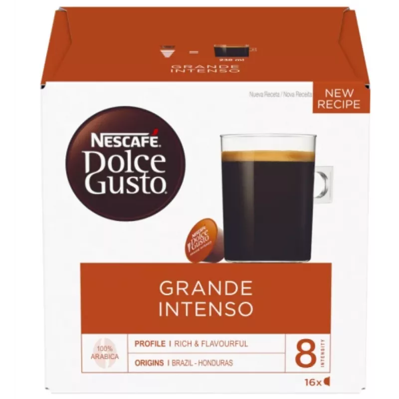 Nescafe Dolce Gusto Grande Intenso kahvi, 16 kapselia