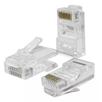Modulaarinen RJ45-liitin QOLTEC 54552 CAT6 UTP, 100 kpl:n pakkaus