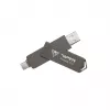 Patriot PVP30 512 GB ulkoinen SSD, Duo A+C USB 3.2 Gen2, alumiini