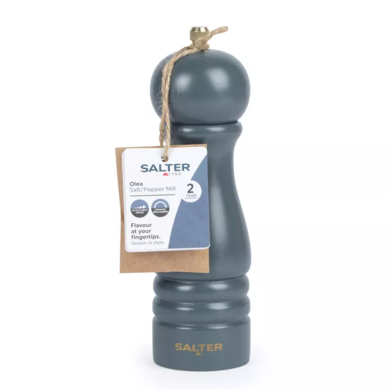 Salter suola- ja pippurimylly BW120291GEU7, harmaa pinta, manuaalinen mylly