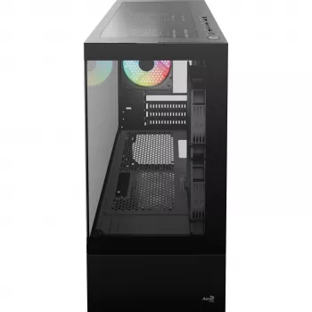 Micro/Mini-ITX-tietokonekotelo AEROCOOL Geh Viewport Mini-G-BK-v4 ARGB musta