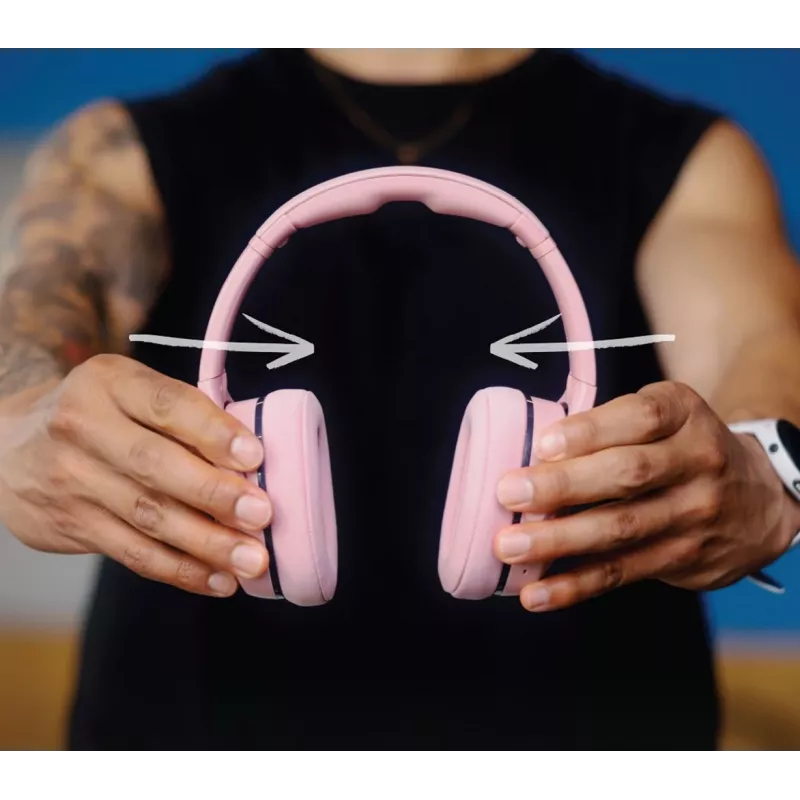 Skullcandy Crusher 540 Active Over-Ear vaaleanpunainen kuulokkeet