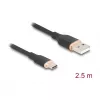 USB-kaapeli DeLOCK 81227 2,5 m USB A USB C musta