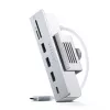 Kannettavan tietokoneen telakka / porttitoistin Satechi ST-UCICHS USB 3.2 Gen 1 Type-C, USB-A-liitännät, SD/MicroSD, hopea