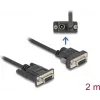 Delock 87838 RS-232 sarjakaapeli, D-Sub 9 naaras ja virtaliitäntä nastassa 9 (DC 5,5 x 2,1 mm), 2 m