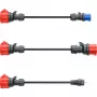 go-e Adapterisarja Gemini flex 11 kW, 3-osainen sarja (musta, 30 cm)