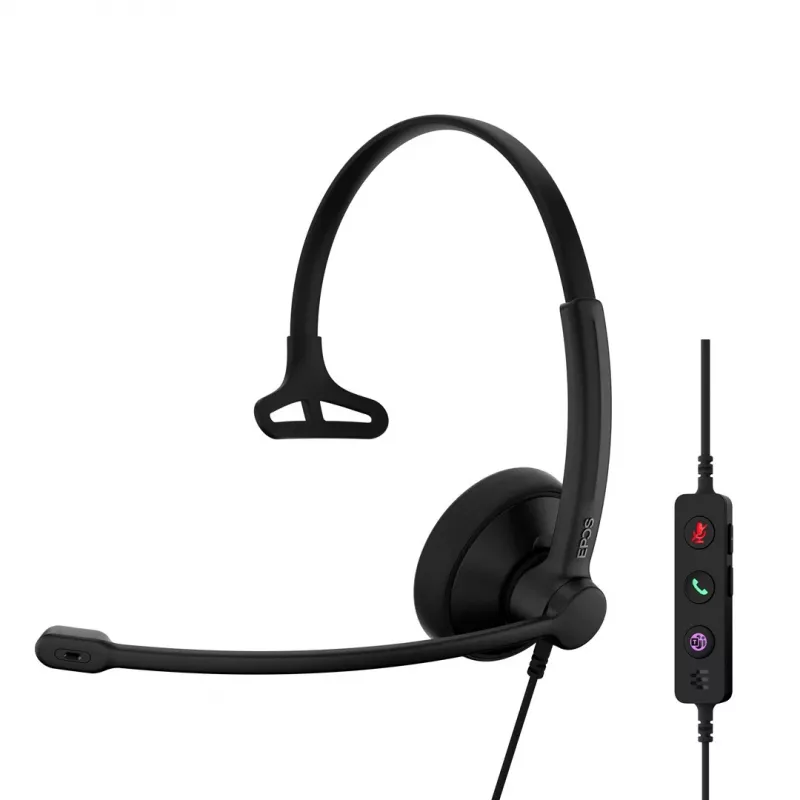 Kuulokemikrofoni EPOS IMPACT 100 MS Mono USB-C+A johdollinen kevyt 51 g