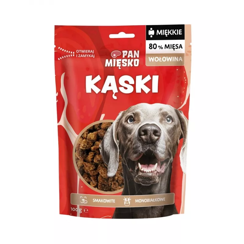 Koiran herkku Pan Mięsko Soft Beef Bites 100 g