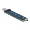 Ulkoinen kotelo M.2:lle M.2 NVMe PCIe SSD:lle, asemakotelo hopea, USB Type-C- ja Type-A-liittimellä