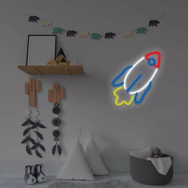 LED-neonvalo MANTA SNL91MT Style RAKETA – koristeellinen LED-neonpaneeli, malli SNL91MT