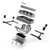 Alphacool Core 1 13444 suorittimen vesilohko, LGA1700/LGA1851/AM4/AM5, hopea