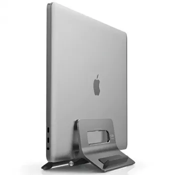 Painovoimajalusta MacBookille harmaa