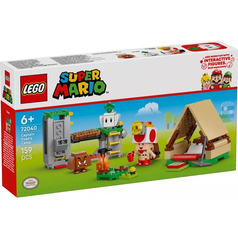 LEGO Captain Toadin leiri -sarja 72040 rakennuslelu, interaktiiviset Super Mario -toiminnot