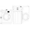 Pesukone INDESIT MTWSC61294WPL 9 kg, energiatehokkuusluokka C