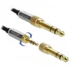 Audiokaapeli 3,5 mm DeLOCK 85780 1 m musta harmaa