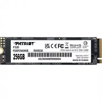 SSD-asema Patriot P320 256 GB M.2 2280 PCIe 3.0 x4 NVMe