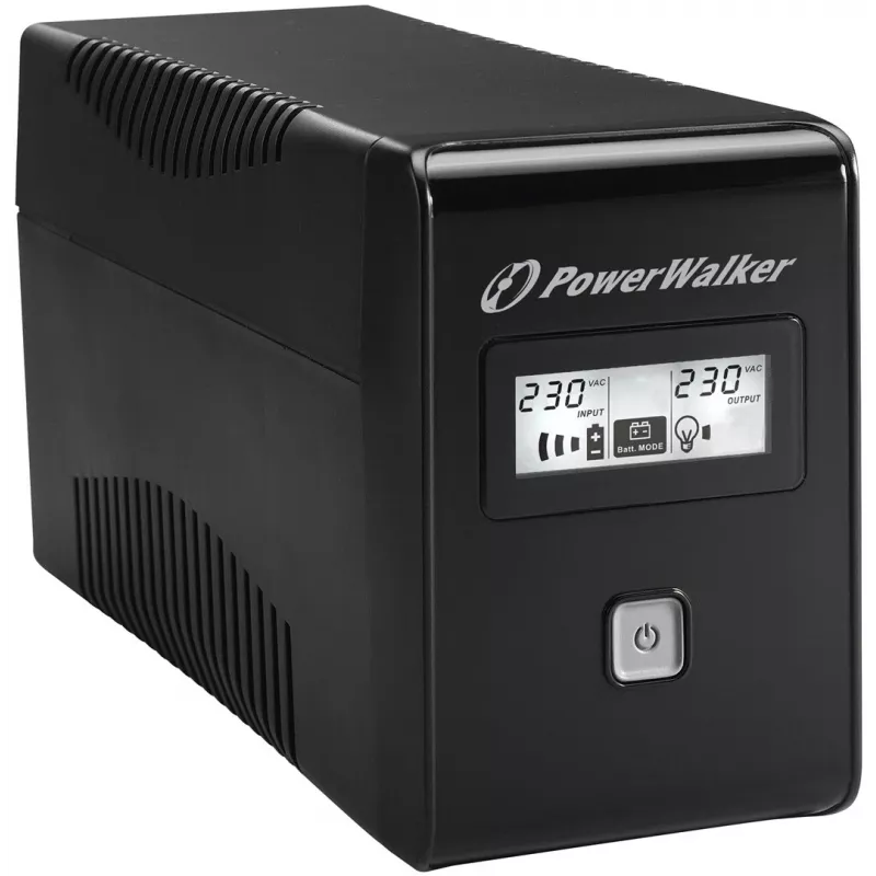 PowerWalker VI 850 LCD keskeytymätön virransyöttö (UPS) Line-Interactive 0,85 kVA 480 W