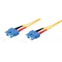 Kuitukaapeli duplex-patch ShiverPeaks SC/SC 9/125 µm OS1/OS2, keltainen 20,0 m