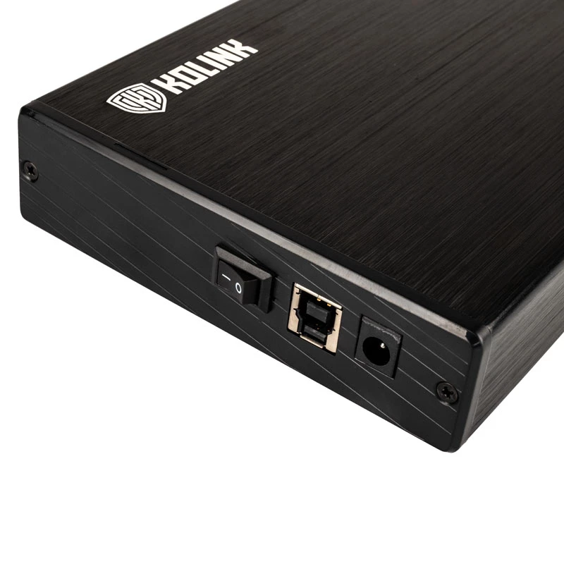 Kolink HDSU3U3 ulkoinen 3,5 tuuman USB 3.0 -kotelo, musta