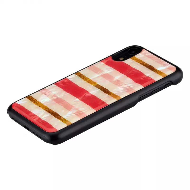 iKins älypuhelinkotelo iPhone XR — short cake -kuvio, musta