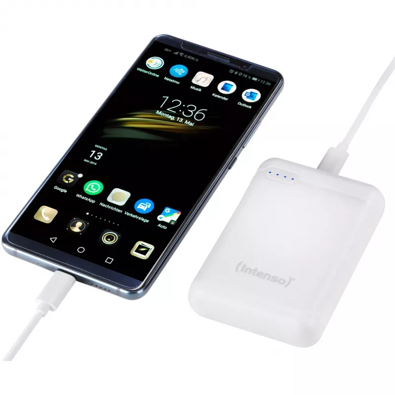 Power Bank USB 10000MAH/VALKOINEN XS10000 Intenso