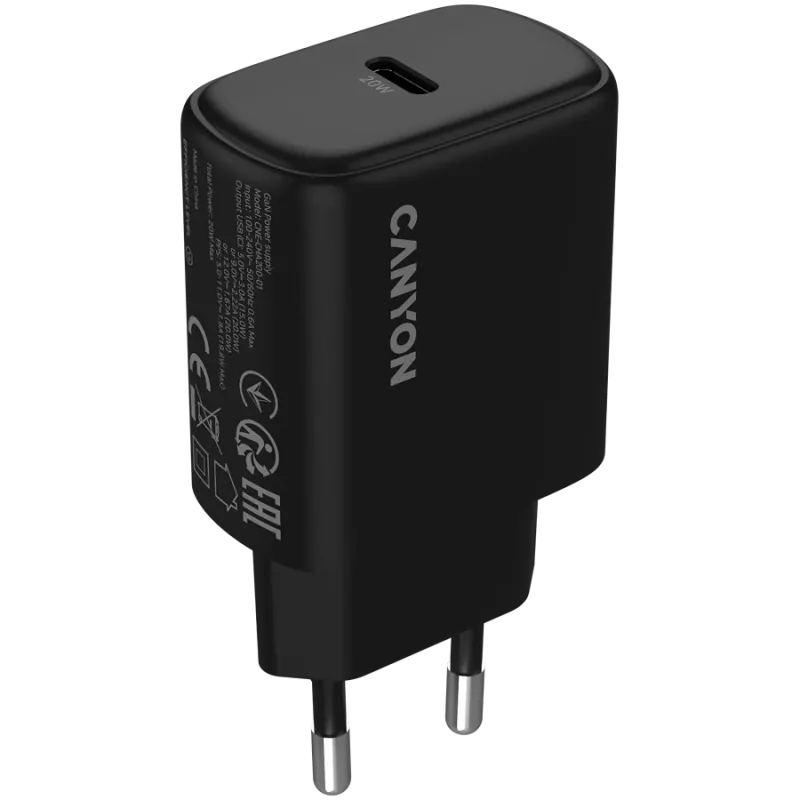 CANYON laturi OnCharge 200 20W 1xPD EU musta