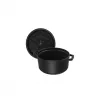 Staub La Cocotte 20 cm pyöreä, musta, valurauta (40509-487-0)