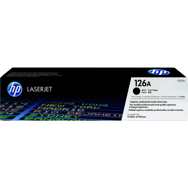 HP 126A alkuperäinen LaserJet-värikasetti musta, 1200 sivua, musta, 1 kpl