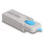 DeLOCK 20969 porttilukko DisplayPort HDMI USB Type-A USB Type-C harmaa