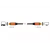 DeLOCK - HDMI-kaapeli - HDMI (M) - HDMI (M) - 50 cm - kolmoiseristys - musta, kulta - 8K-tuki