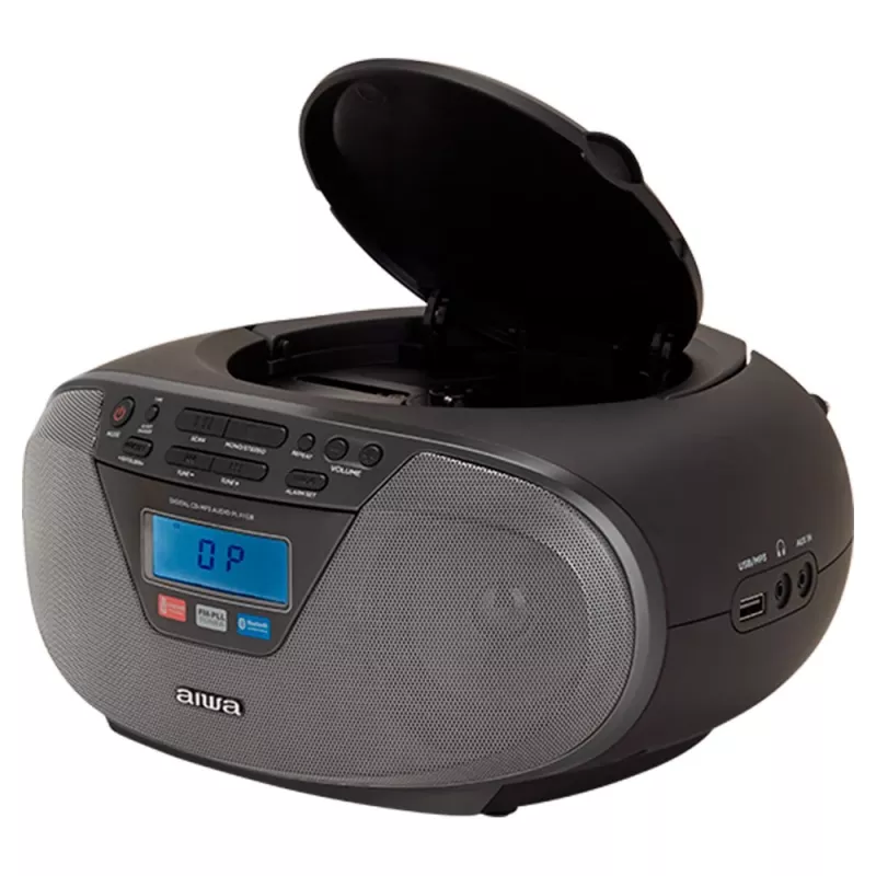 Audiomikrojärjestelmä Aiwa BBTU-400BK, CD/MP3/FM-PLL/BT-soitin (musta)